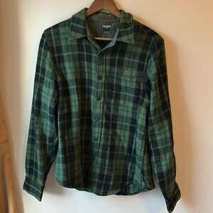 Todd Snyder Guide Flannel Green Plaid Shirt